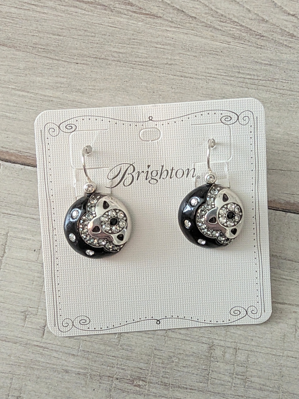 retired Brighton Flora Leverback Dangle Earrings